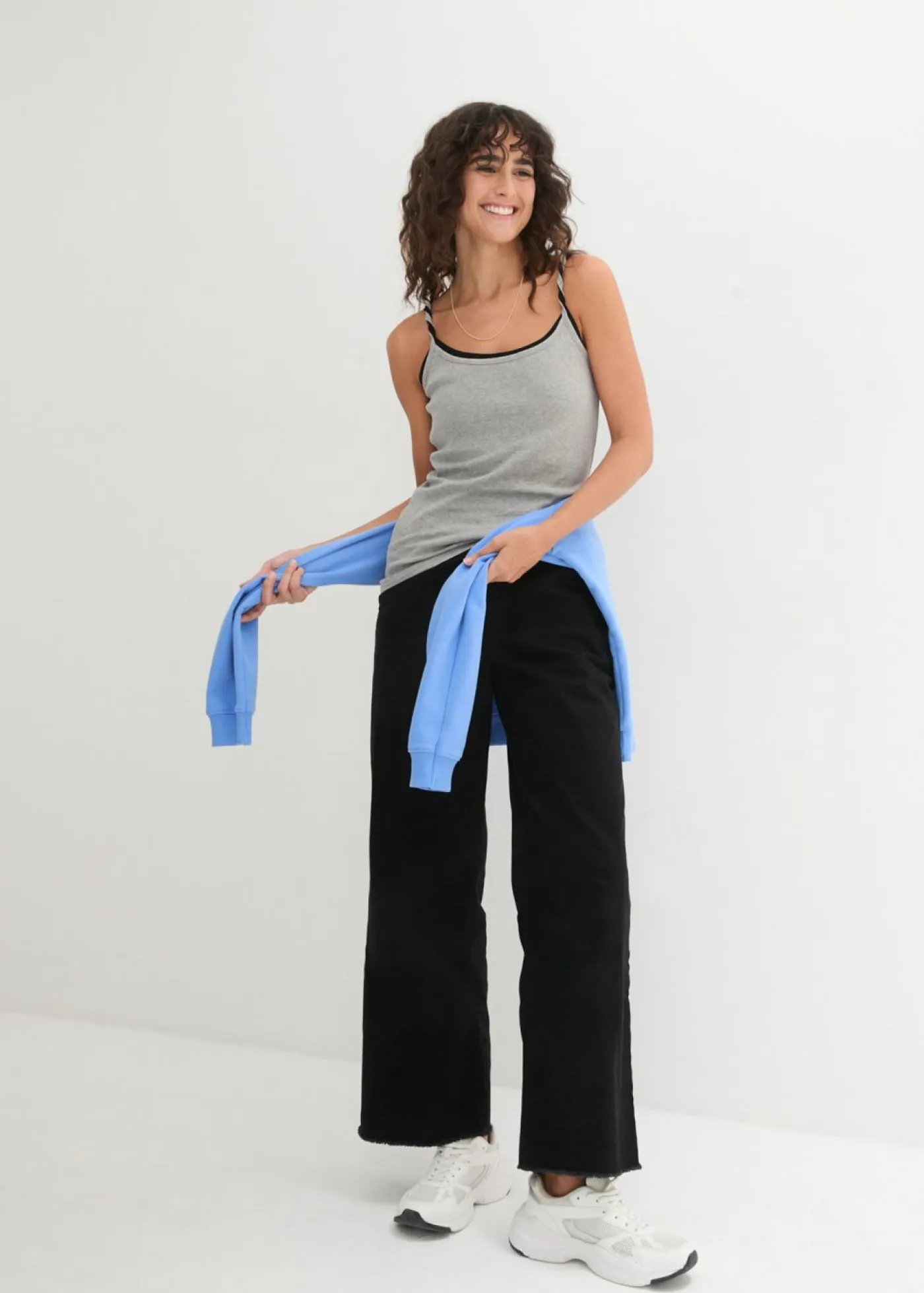 Top de algodón puro con tirantes finos (3 unidades) Mujer Camisetas Interiores|Básicos