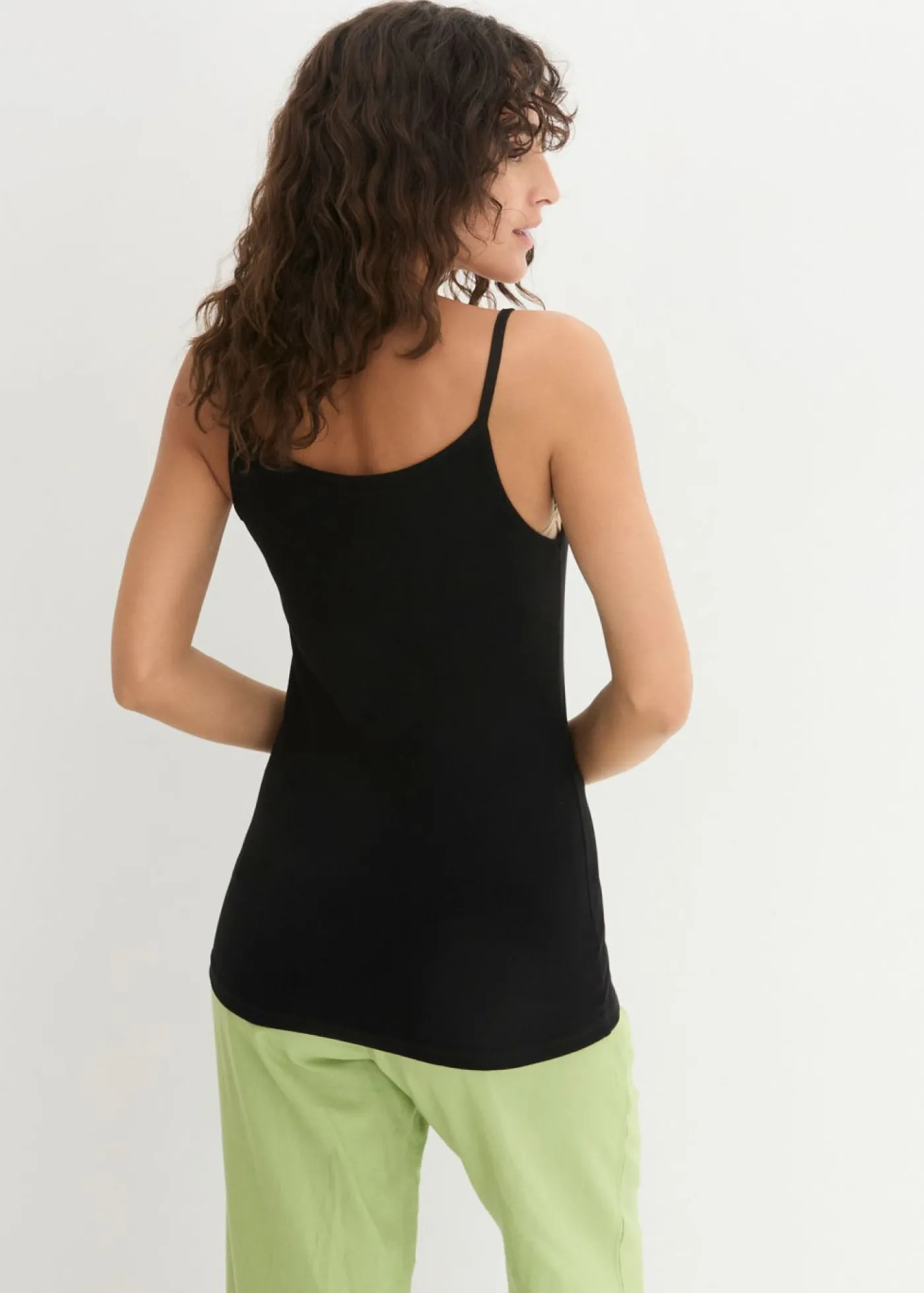 Clearance Top de algodón puro con tirantes finos (3 unidades) Mujer Camisetas Interiores|Básicos