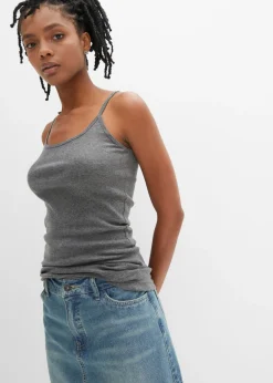 New Top de algodón puro con tirantes finos (2 unidades) Mujer Camisetas Interiores|Básicos