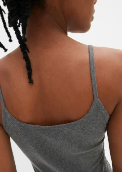 New Top de algodón puro con tirantes finos (2 unidades) Mujer Camisetas Interiores|Básicos