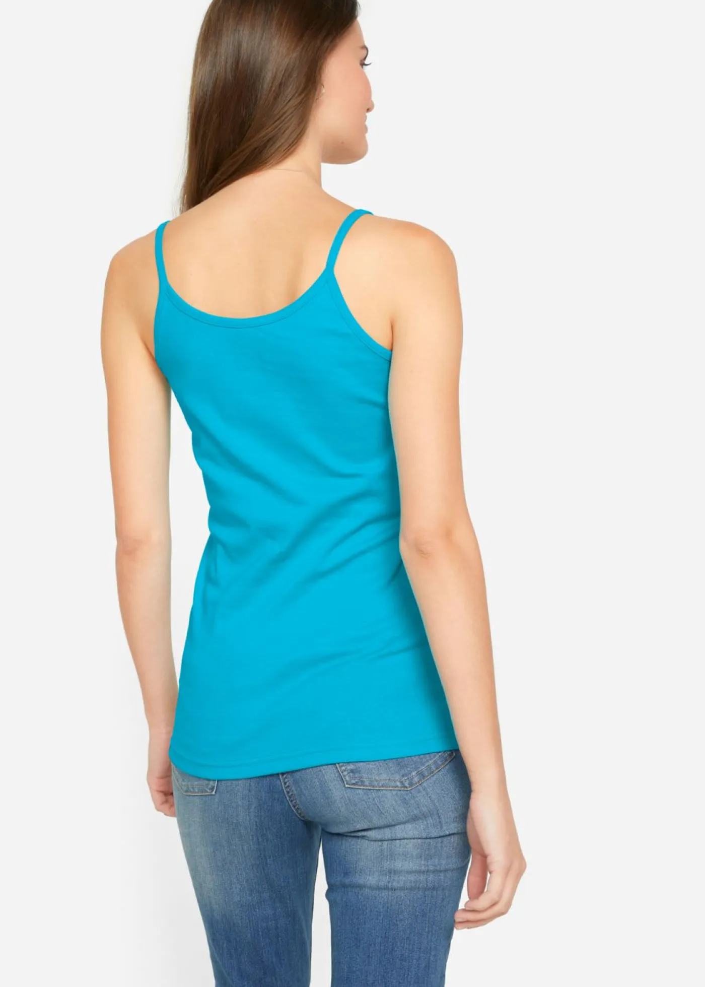 Outlet Top de algodón puro con tirantes finos (3 unidades) Mujer Camisetas Interiores|Básicos