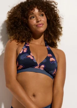 New Top de bikini anudado al cuello Mujer Conjuntos De Traje De Baño|Bikinis