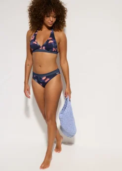 New Top de bikini anudado al cuello Mujer Conjuntos De Traje De Baño|Bikinis