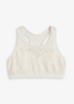 Hot Top de bikini bustier con encaje Mujer Conjuntos De Traje De Baño|Bikinis