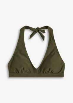 Clearance Top de bikini halter con escote en V Mujer Conjuntos De Traje De Baño|Bikinis