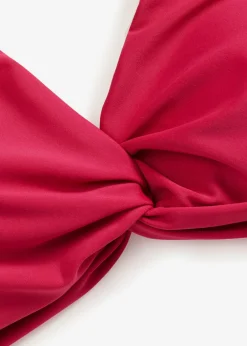 Sale Top de bikini tipo bustier con detalle anudado Mujer Conjuntos De Traje De Baño|Bikinis