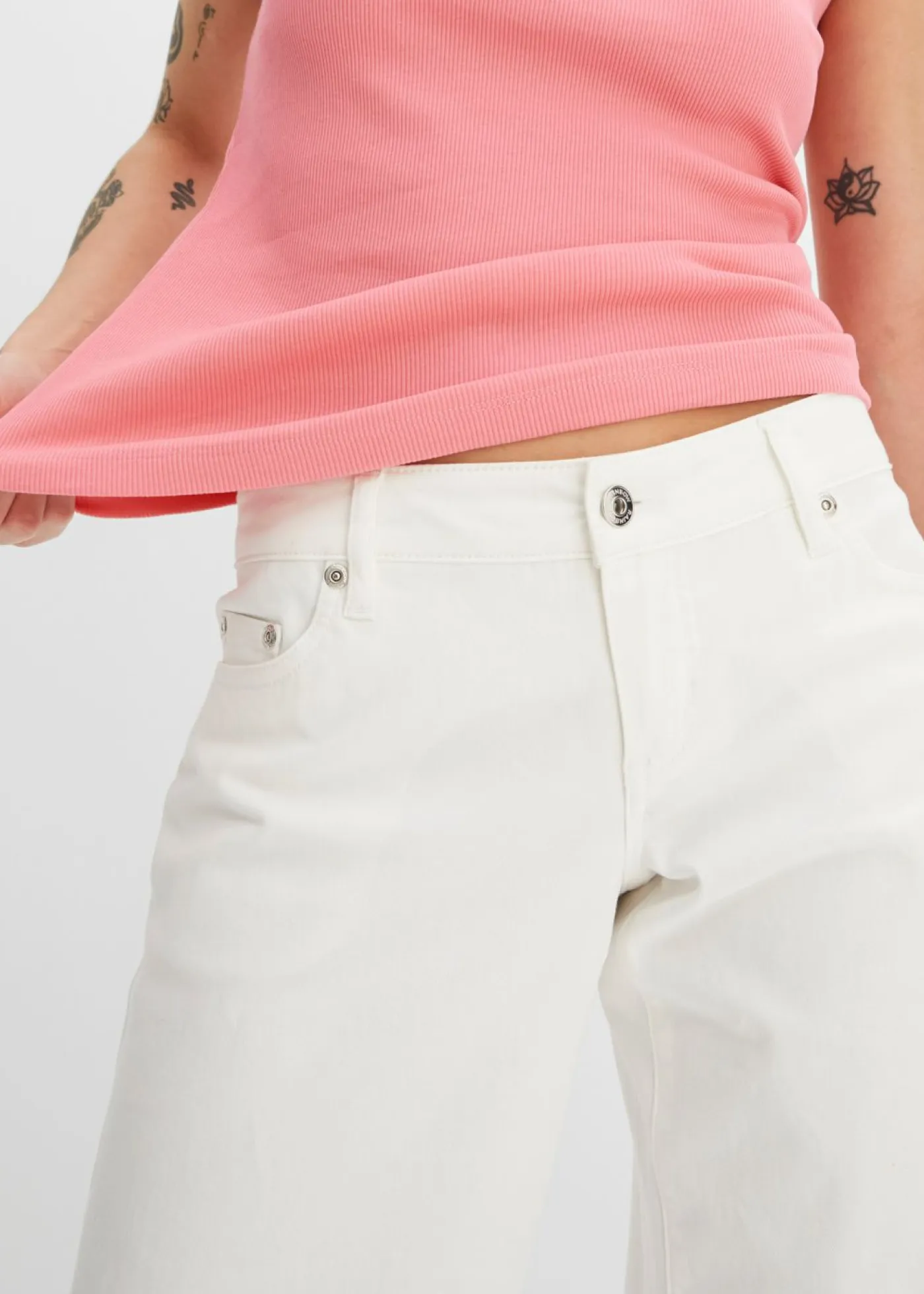 Best Top de canalé de algodón orgánico puro (2 unidades) Mujer Básicos|Camisetas