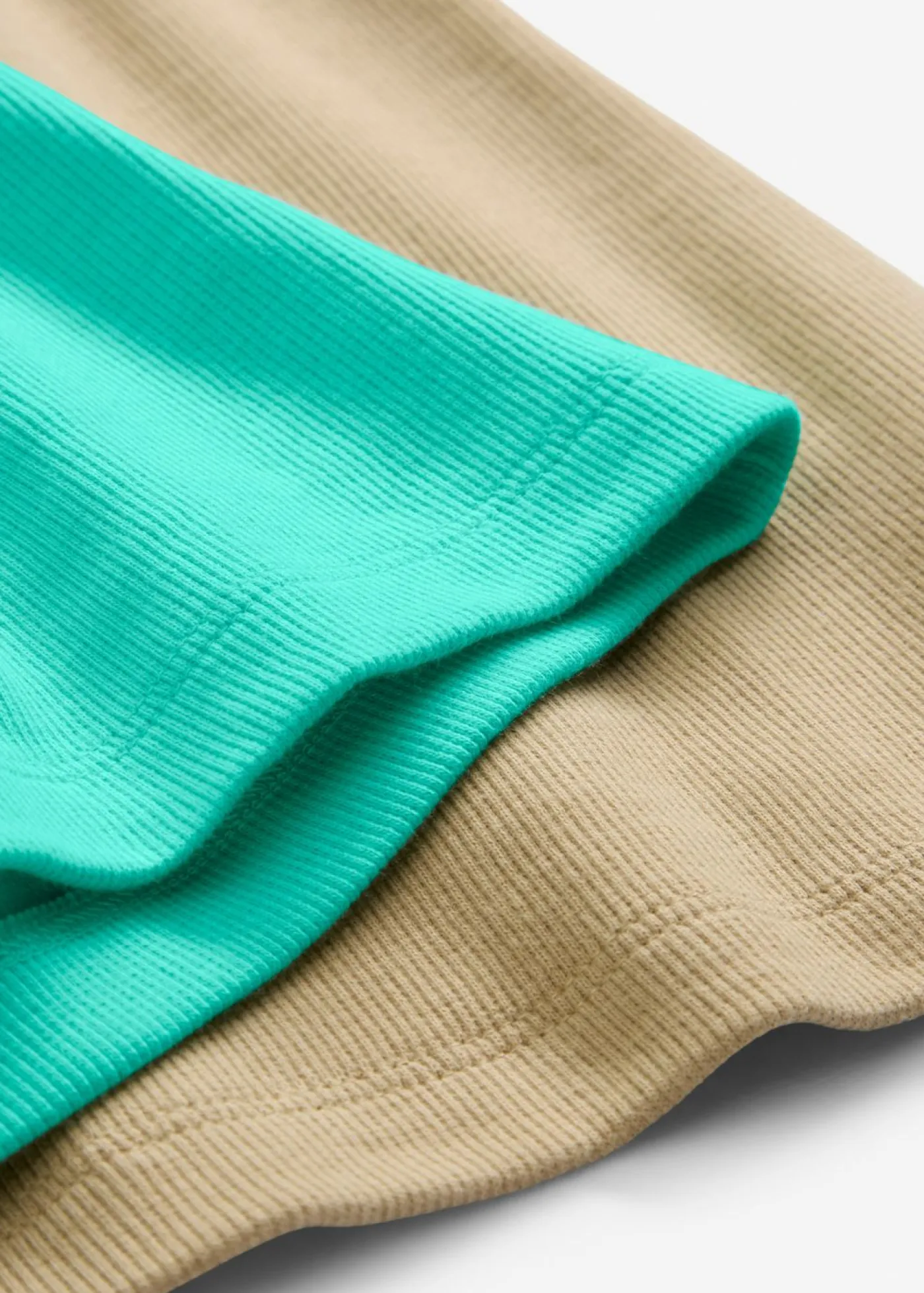 Outlet Top de canalé de algodón orgánico (2 unidades) Mujer Camisetas Interiores|Básicos