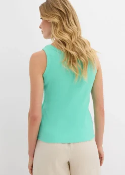 Outlet Top de canalé de algodón orgánico (2 unidades) Mujer Camisetas Interiores|Básicos