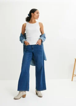 Best Top de canalé de algodón orgánico puro (2 unidades) Mujer Básicos|Camisetas