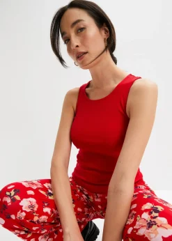Sale Top de canalé de algodón orgánico puro (2 unidades) Mujer Básicos|Camisetas