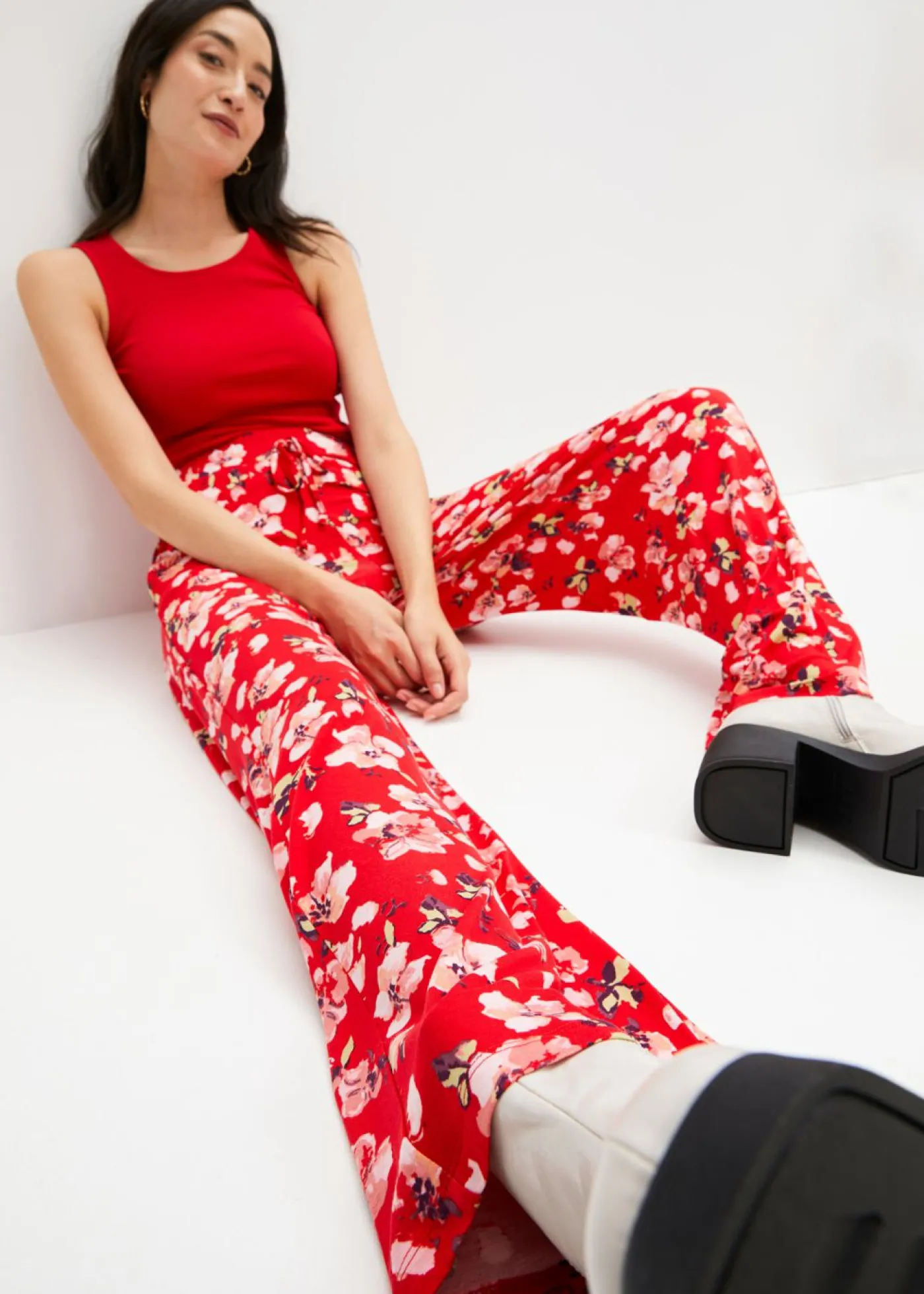 Sale Top de canalé de algodón orgánico puro (2 unidades) Mujer Básicos|Camisetas