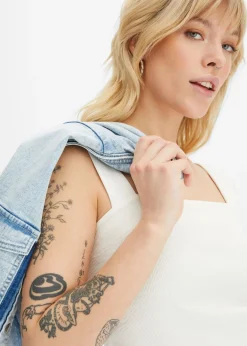 Outlet Top de canalé de algodón orgánico (2 unidades) Mujer Camisetas Interiores|Básicos