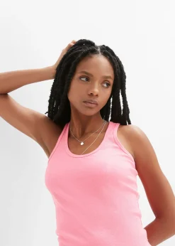Discount Top de canalé de algodón orgánico (2 unidades) Mujer Camisetas Interiores|Básicos