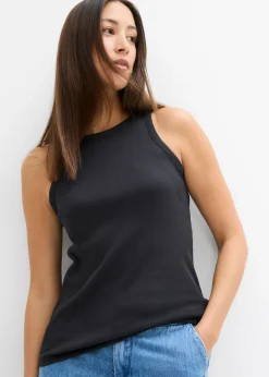 Discount Top de canalé de algodón orgánico puro (2 unidades) Mujer Camisetas Interiores|Básicos