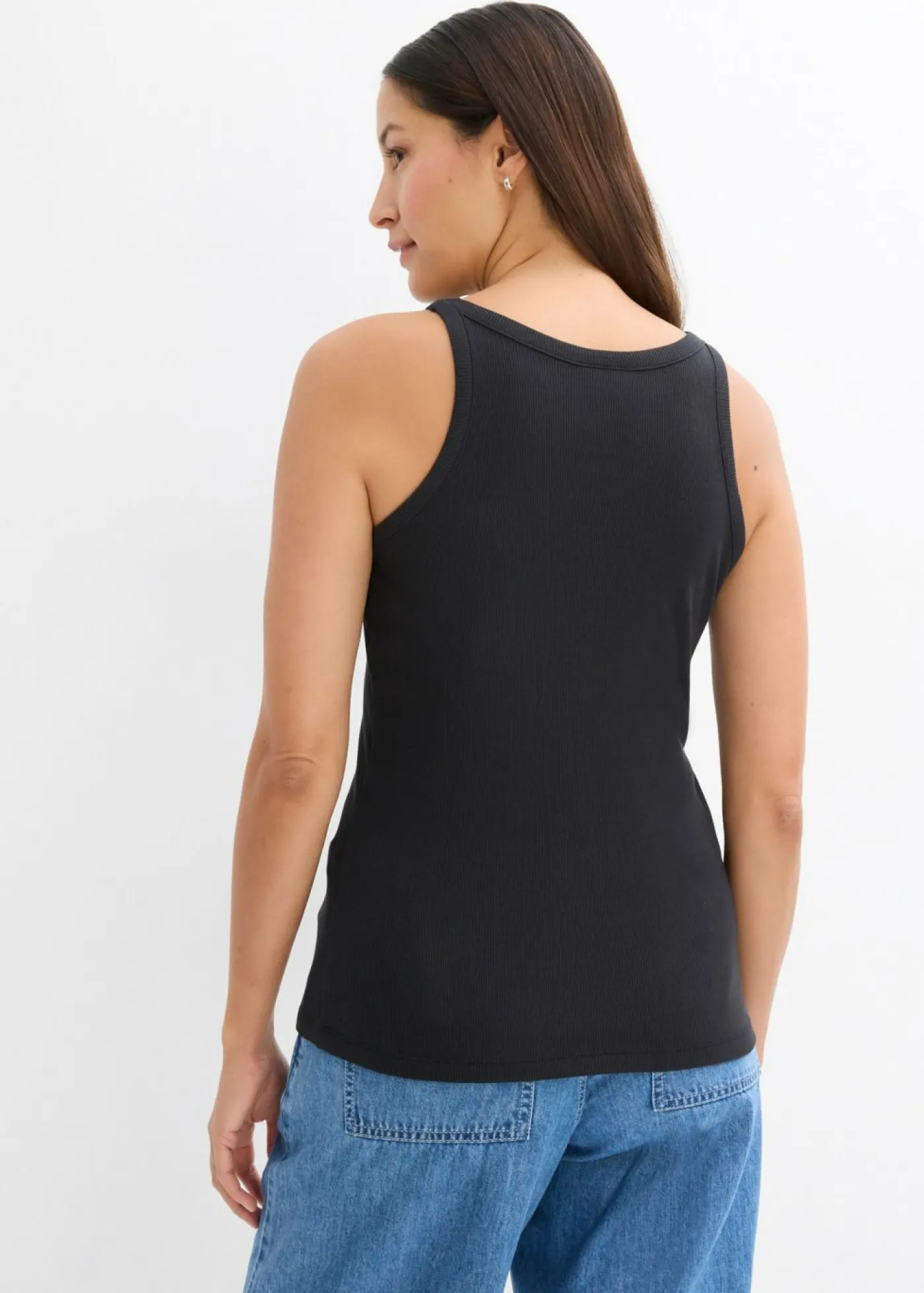 Discount Top de canalé de algodón orgánico puro (2 unidades) Mujer Camisetas Interiores|Básicos