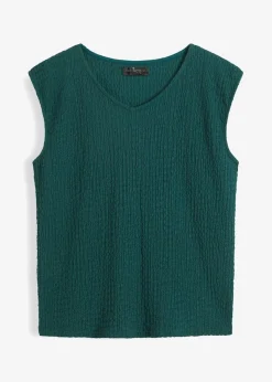 Clearance Top de crepé ligero Mujer Camisetas