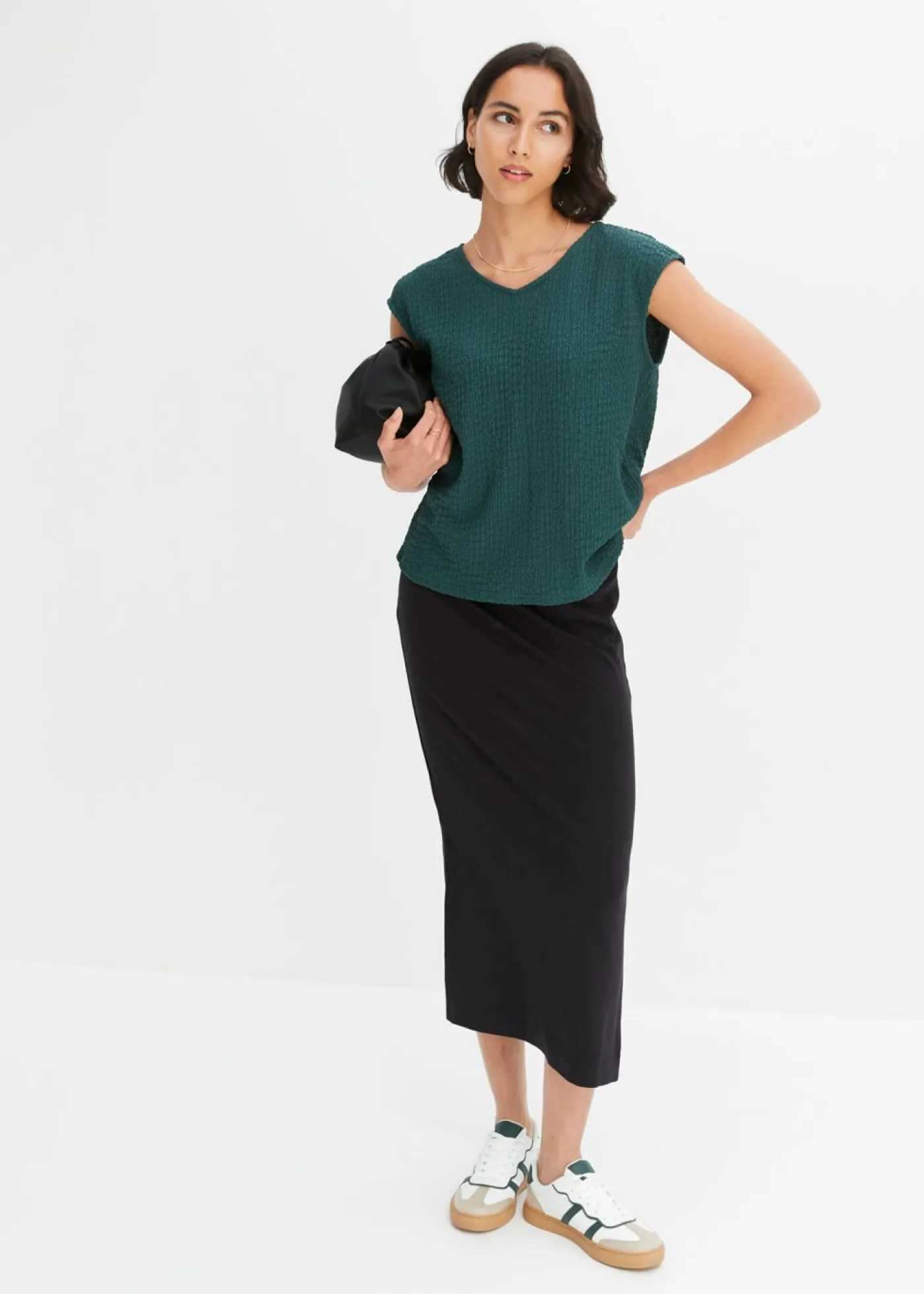 Clearance Top de crepé ligero Mujer Camisetas