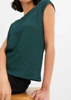Clearance Top de crepé ligero Mujer Camisetas