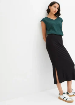 Clearance Top de crepé ligero Mujer Camisetas