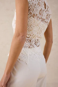 New Top de encaje Mujer Camisetas|Novedades