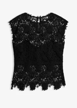 Outlet Top de encaje Mujer Camisetas|Novedades