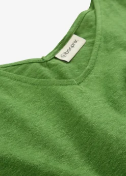 Top de lino puro Mujer Camisetas