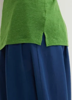 Top de lino puro Mujer Camisetas
