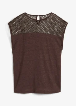 Hot Top de lino puro Mujer Premium|Camisetas
