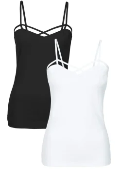 Online Top de mezcla de algodón (2 unidades) Mujer Camisetas