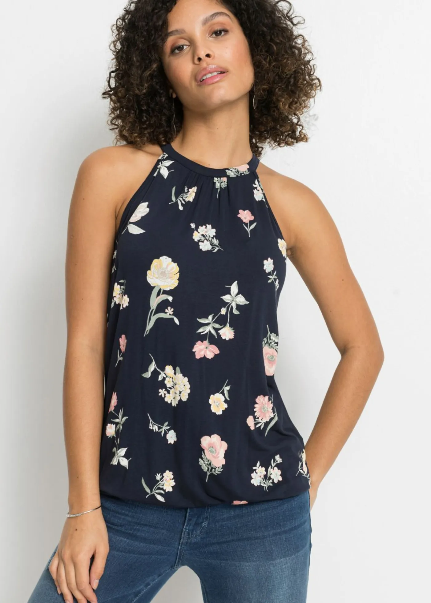 Top de mezcla de viscosa Mujer Camisetas