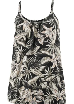 Sale Top de mezcla de viscosa suave con tirantes finos Mujer Camisetas