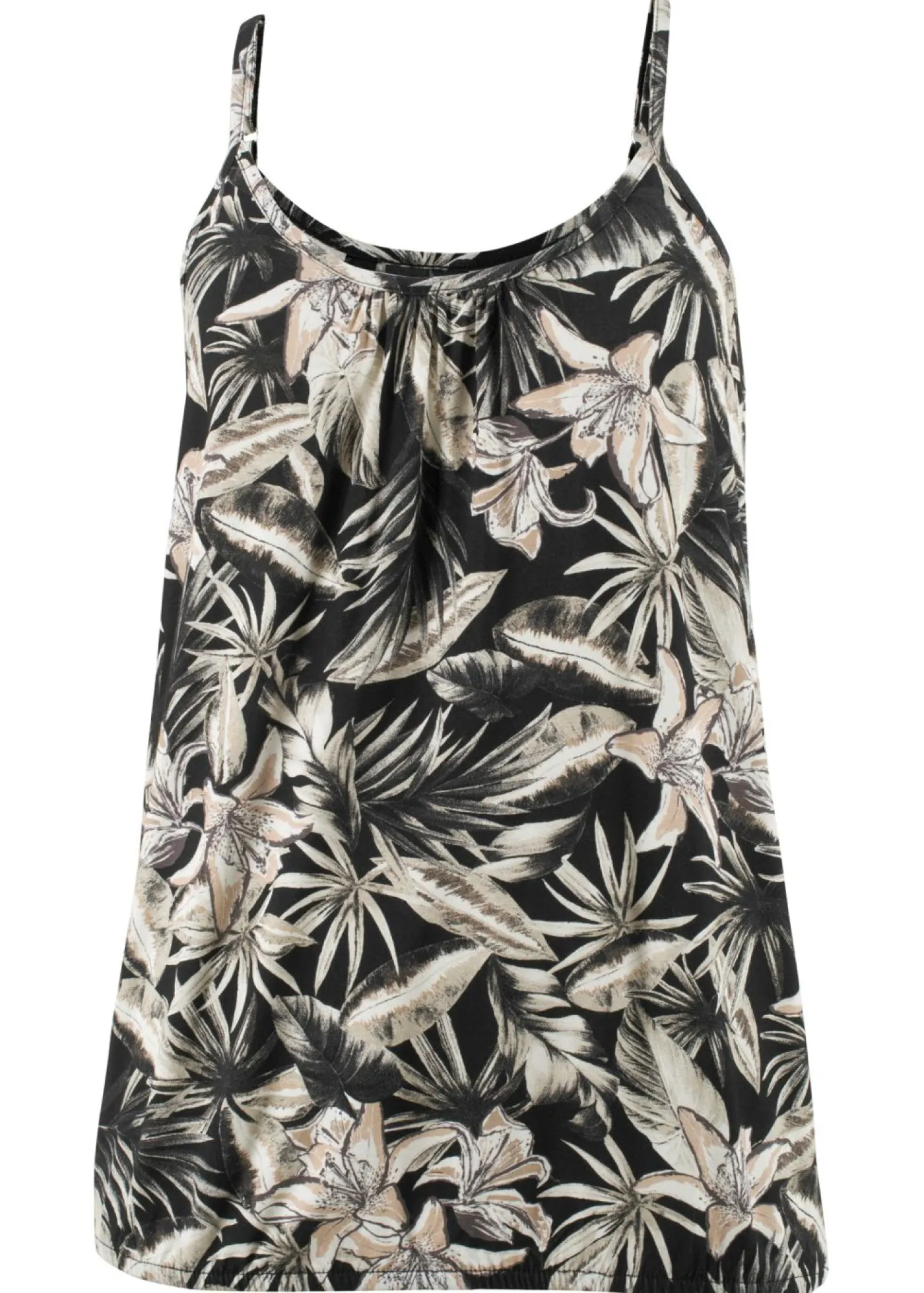 Sale Top de mezcla de viscosa suave con tirantes finos Mujer Camisetas