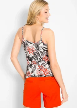 Best Top de mezcla de viscosa suave con tirantes finos Mujer Camisetas