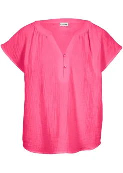 Best Top de muselina de algodón puro Mujer Camisas Y Blusas