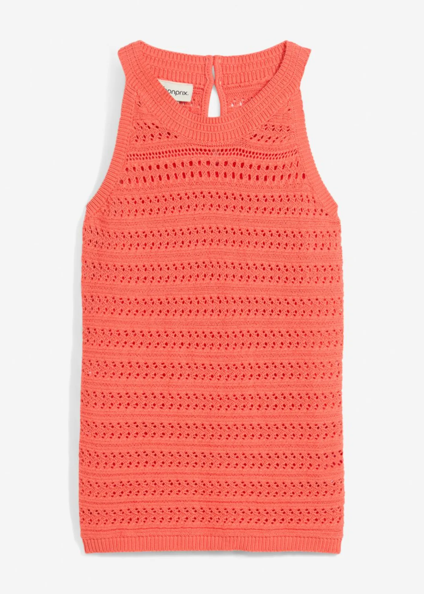 Clearance Top de punto ajour con contenido de lino Mujer Premium|Camisetas