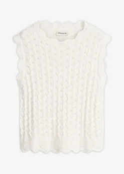 Online Top de punto de algodón puro Mujer Camisetas|Novedades