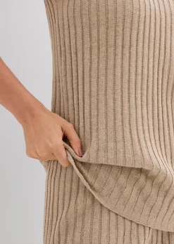 New Top de punto de mezcla de viscosa Mujer Conjuntos De Ropa|Esenciales