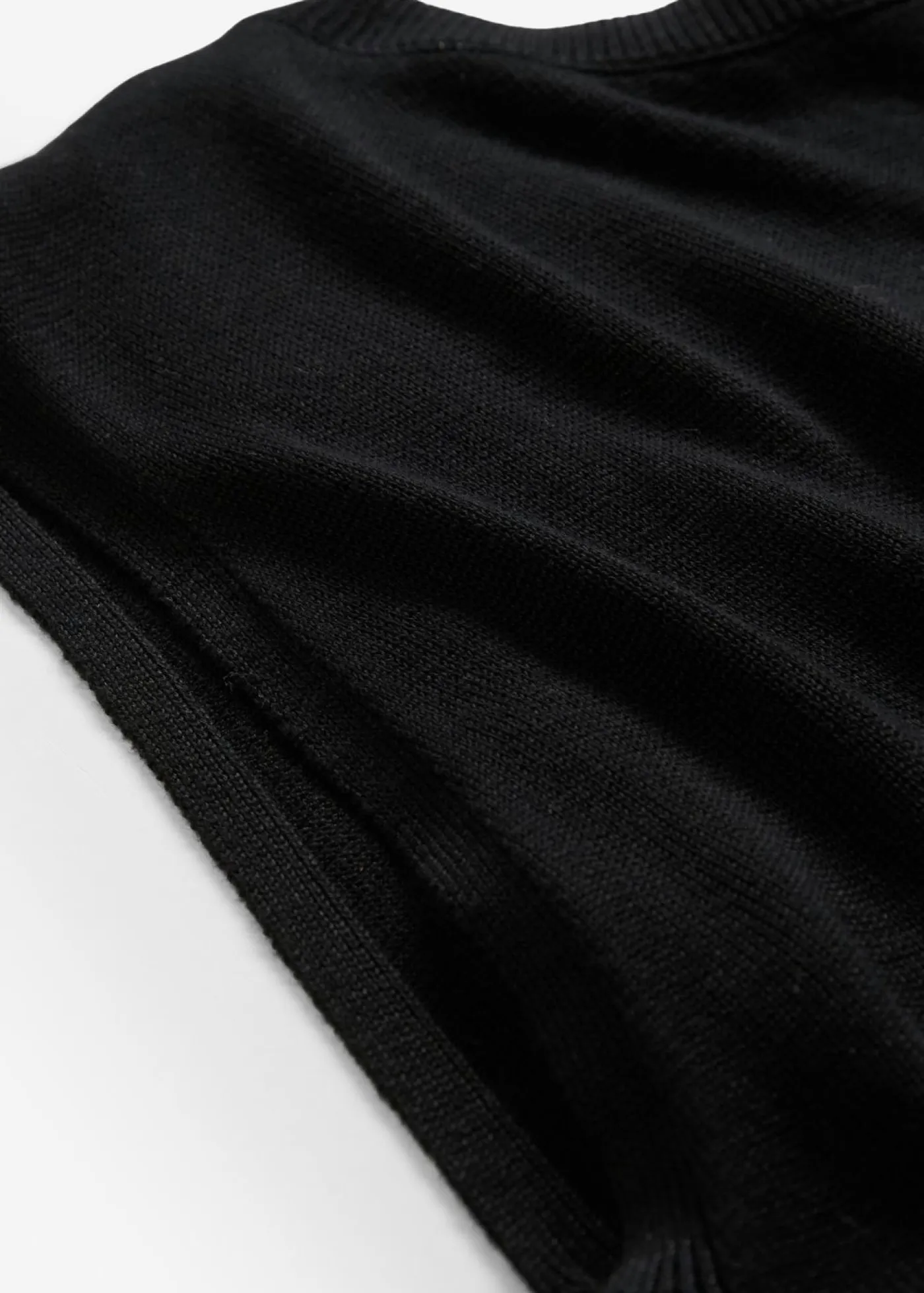 Online Top de punto de viscosa fina con forma abullonada Mujer Esenciales|Camisetas