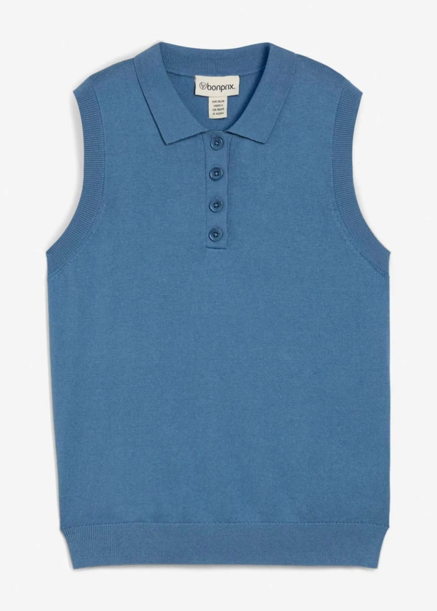 Outlet Top de punto fino con contenido de seda y cuello tipo polo Mujer Premium|Jerséis