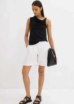 Outlet Top de punto ligero Mujer Esenciales|Camisetas