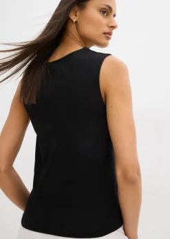Outlet Top de punto ligero Mujer Esenciales|Camisetas