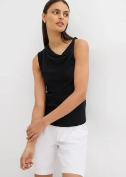 Outlet Top de punto ligero Mujer Esenciales|Camisetas