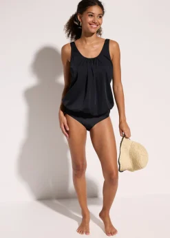 Discount Top de tankini oversize con corte de globo Mujer Conjuntos De Traje De Baño|Tankinis