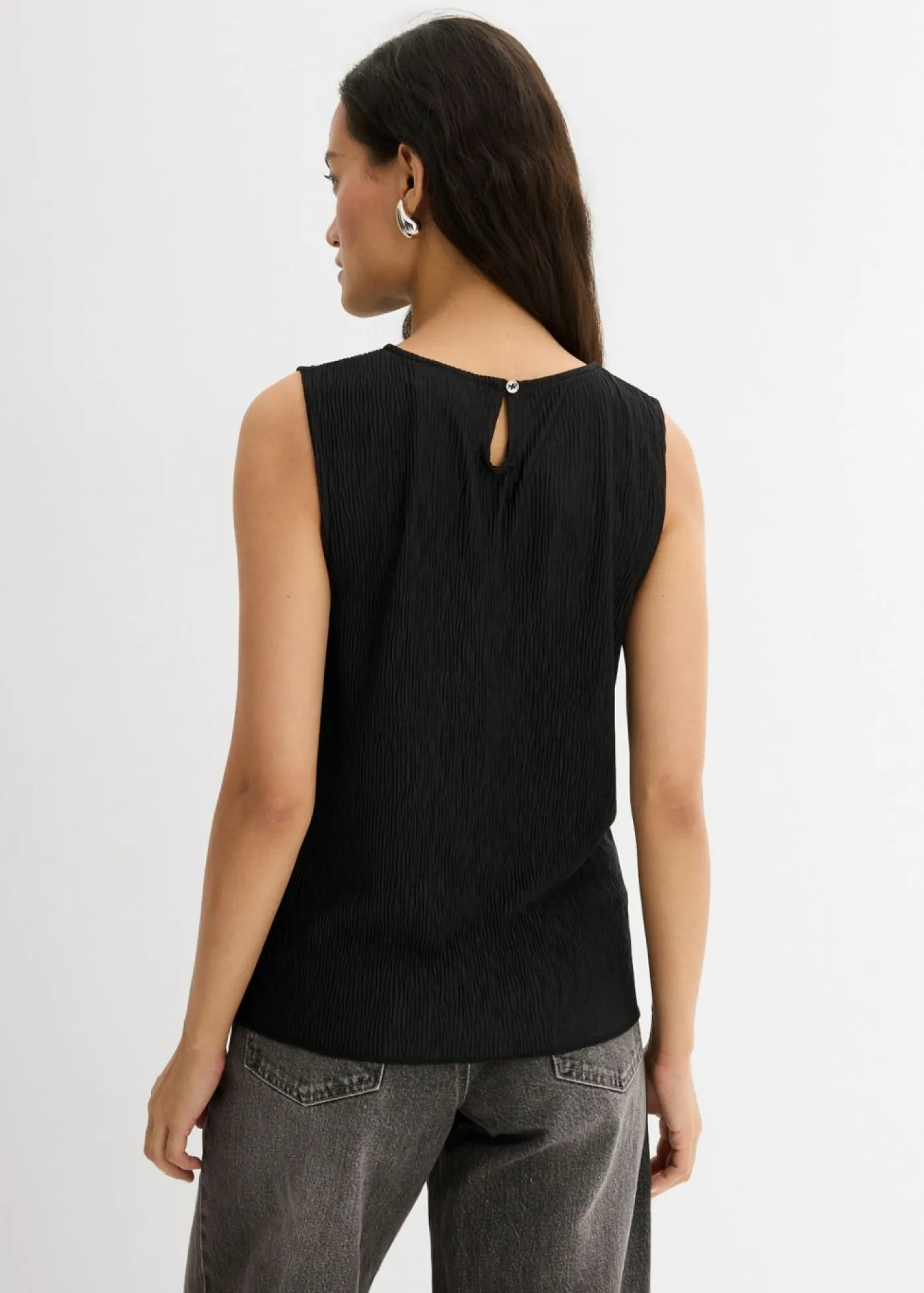 Best Top de tejido arrugado estructurado Mujer Esenciales|Camisetas