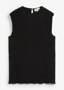 Discount Top de tejido arrugado estructurado Mujer Esenciales|Camisetas