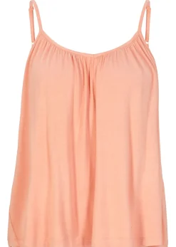 Outlet Top de viscosa fluida con tirantes finos Mujer Camisetas|Novedades