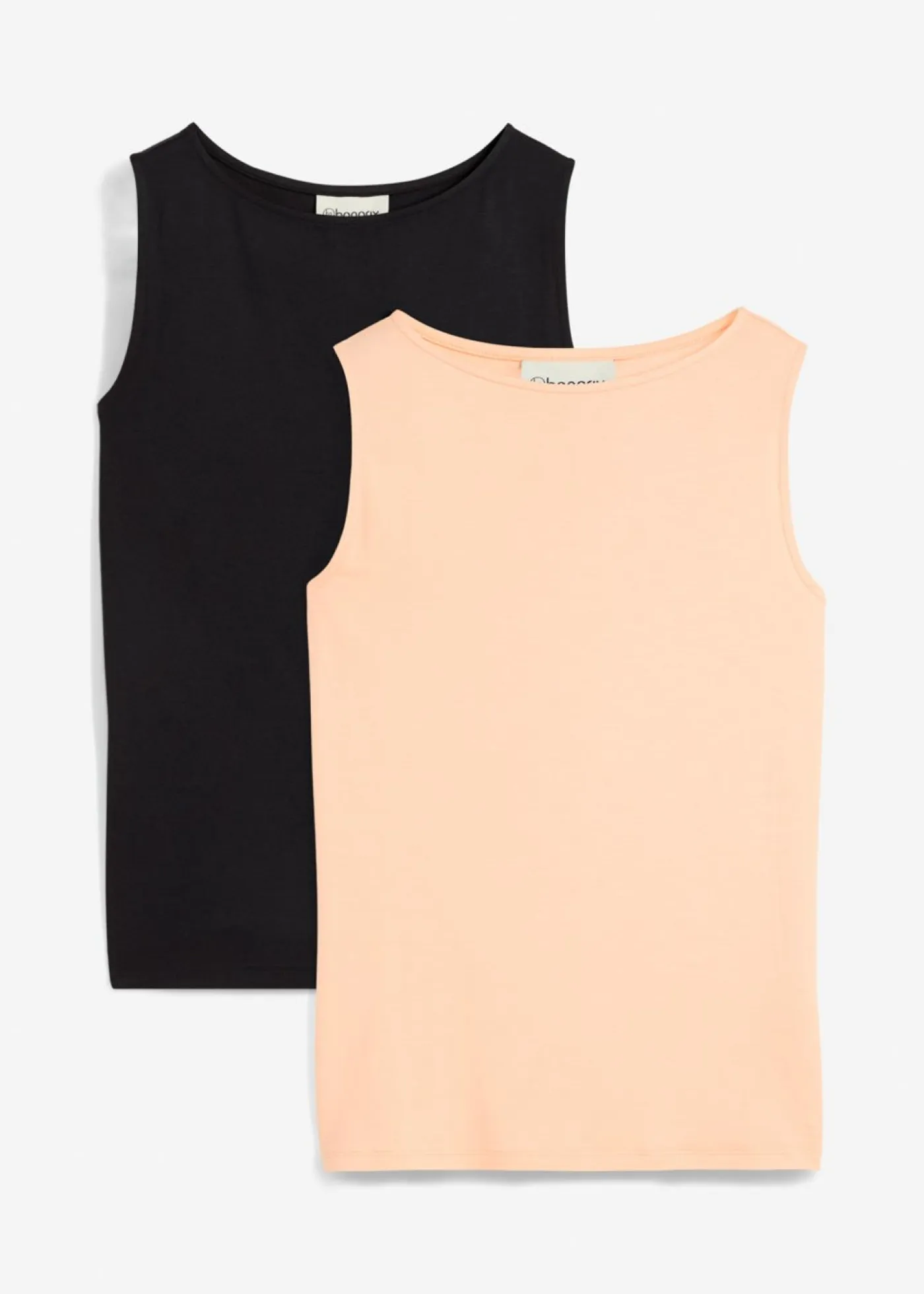 Top de viscosa suave (2 unidades) Mujer Básicos|Camisetas