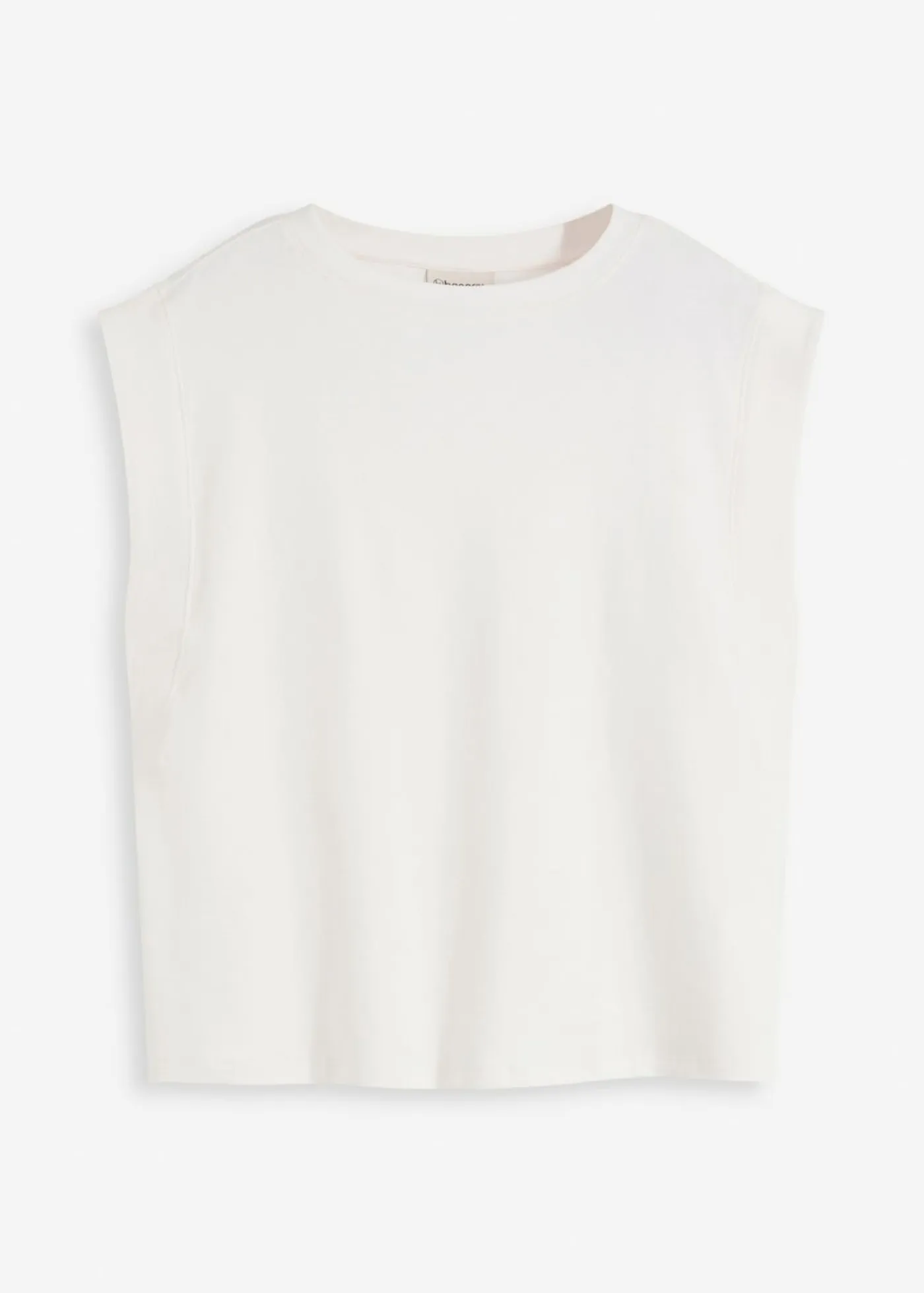 Online Top holgado con inserto de canalé en las mangas Mujer Camisetas
