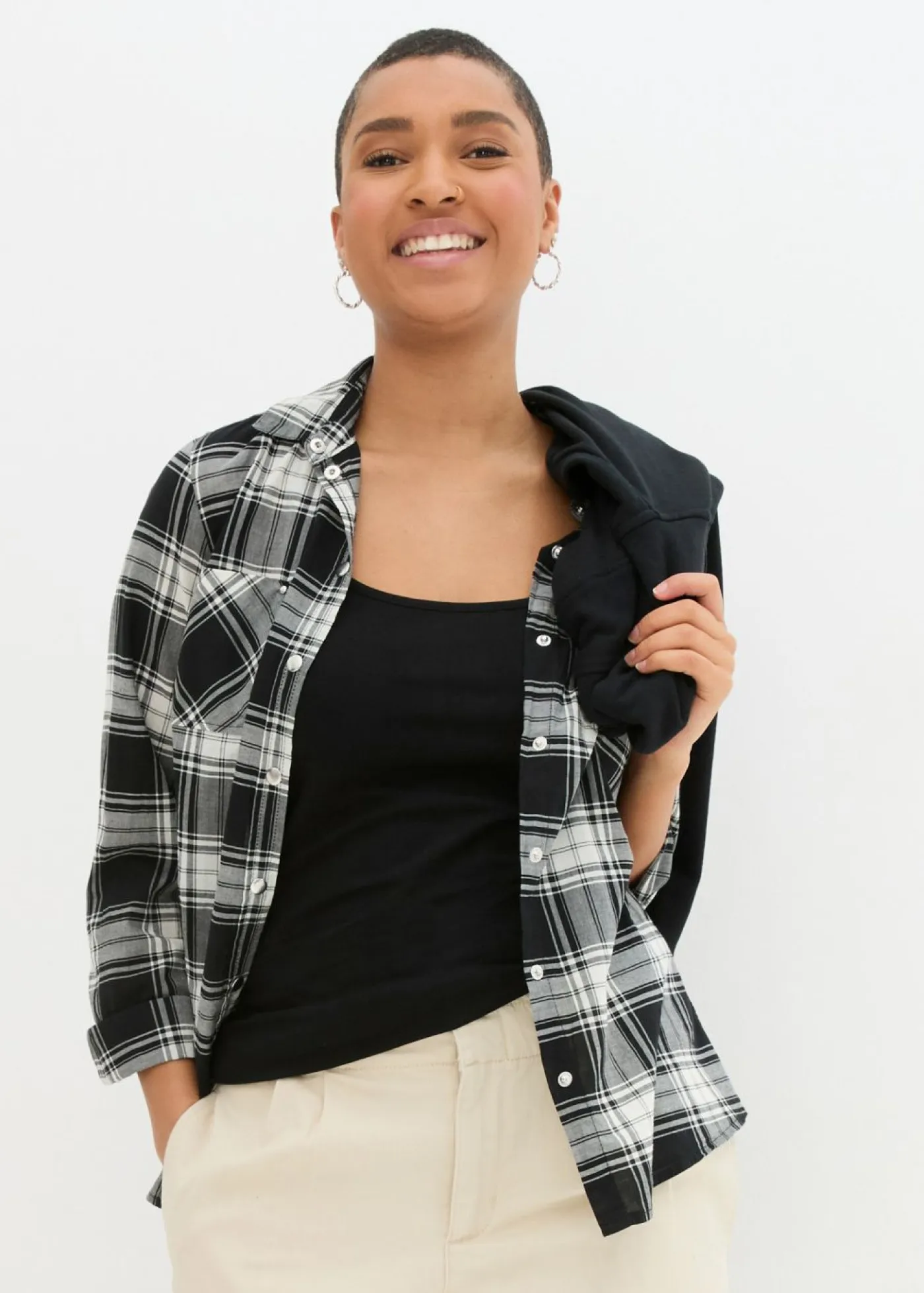 Outlet Top largo con tirantes finos de algodón (2 unidades) Mujer Camisetas Interiores|Básicos